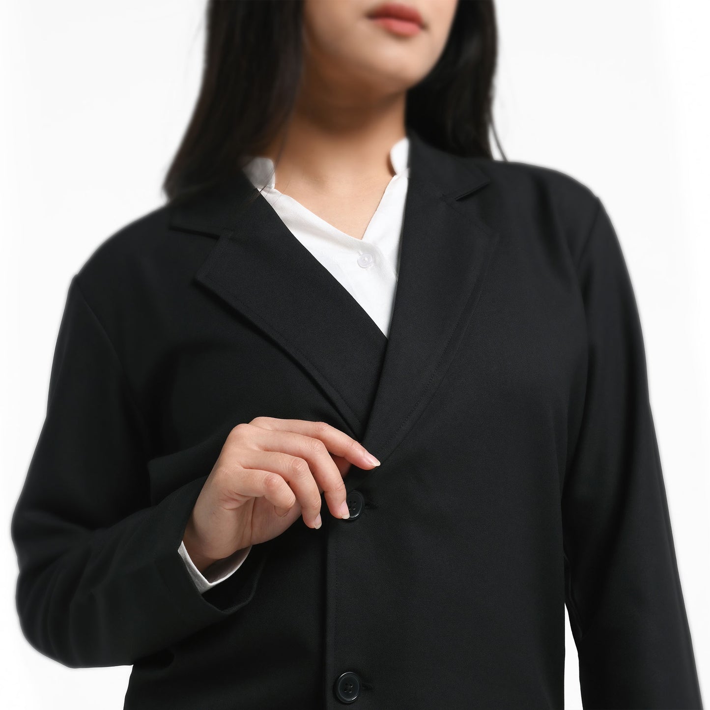ORCA Jas Blazer Wanita Vivienne Soft Touch Women Blazer, Black