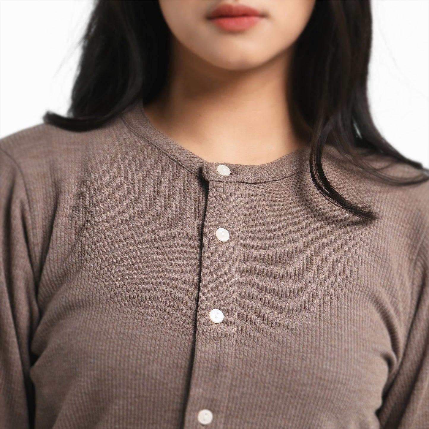 ORCA Kardigan Wanita Jovetta Women Soft Knit Cardigan, Brown