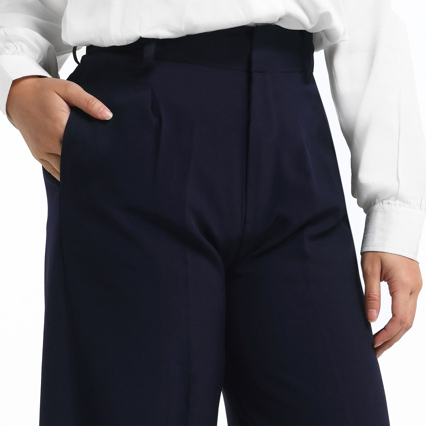 ORCA Celana Bahan Wanita Vionnet Soft Comfort Women Pants, Navy