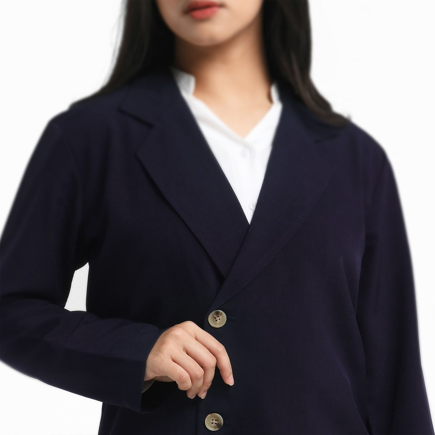 ORCA Jas Blazer Wanita Vivienne Soft Touch Women Blazer, Navy