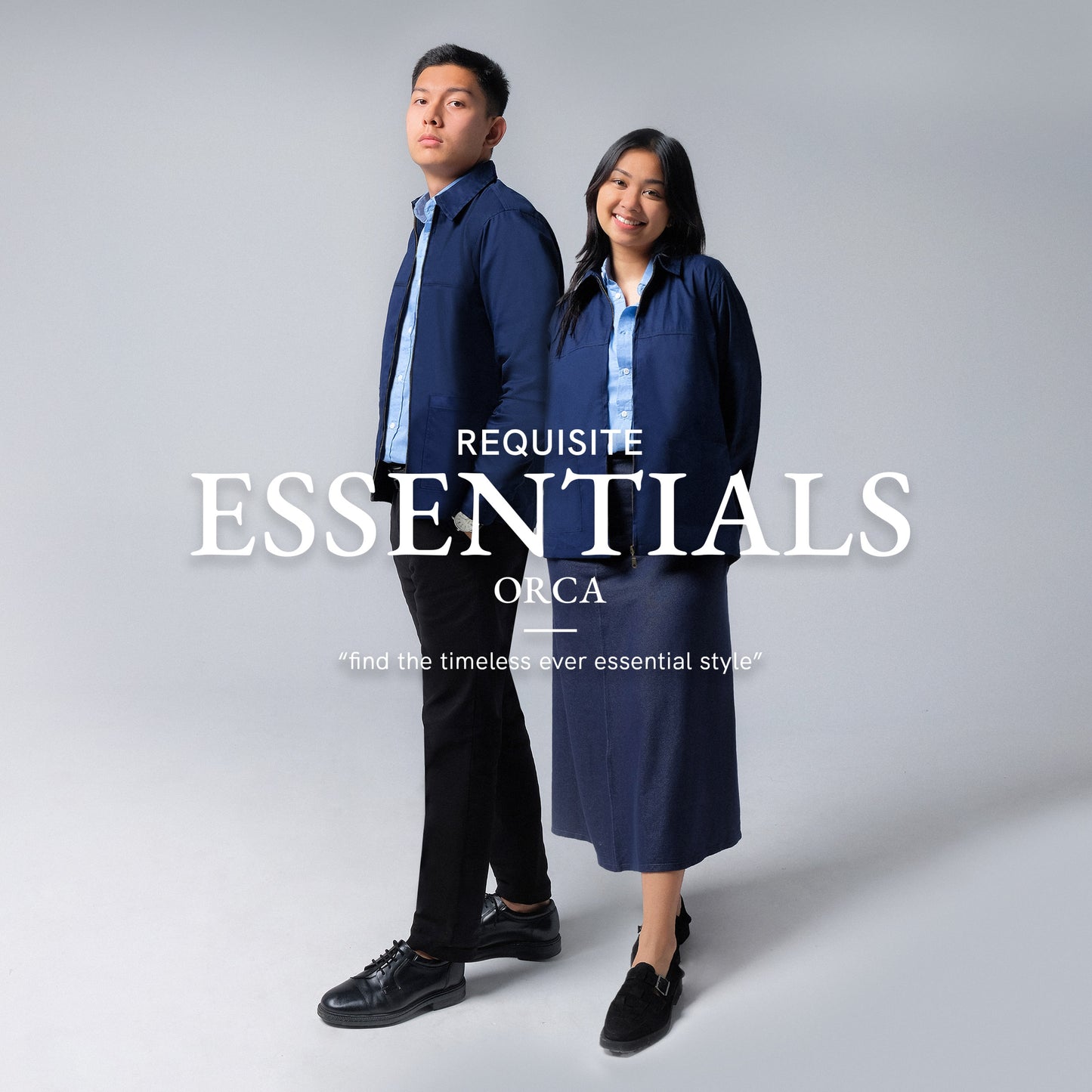 ORCA Outer Ritsleting Simplistic Zipper Jacket, Navy