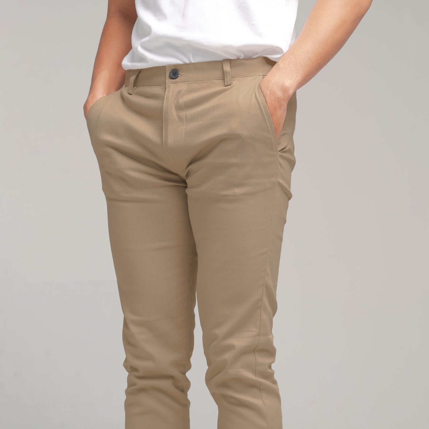 Rex (Stretch) Long Chino Cream