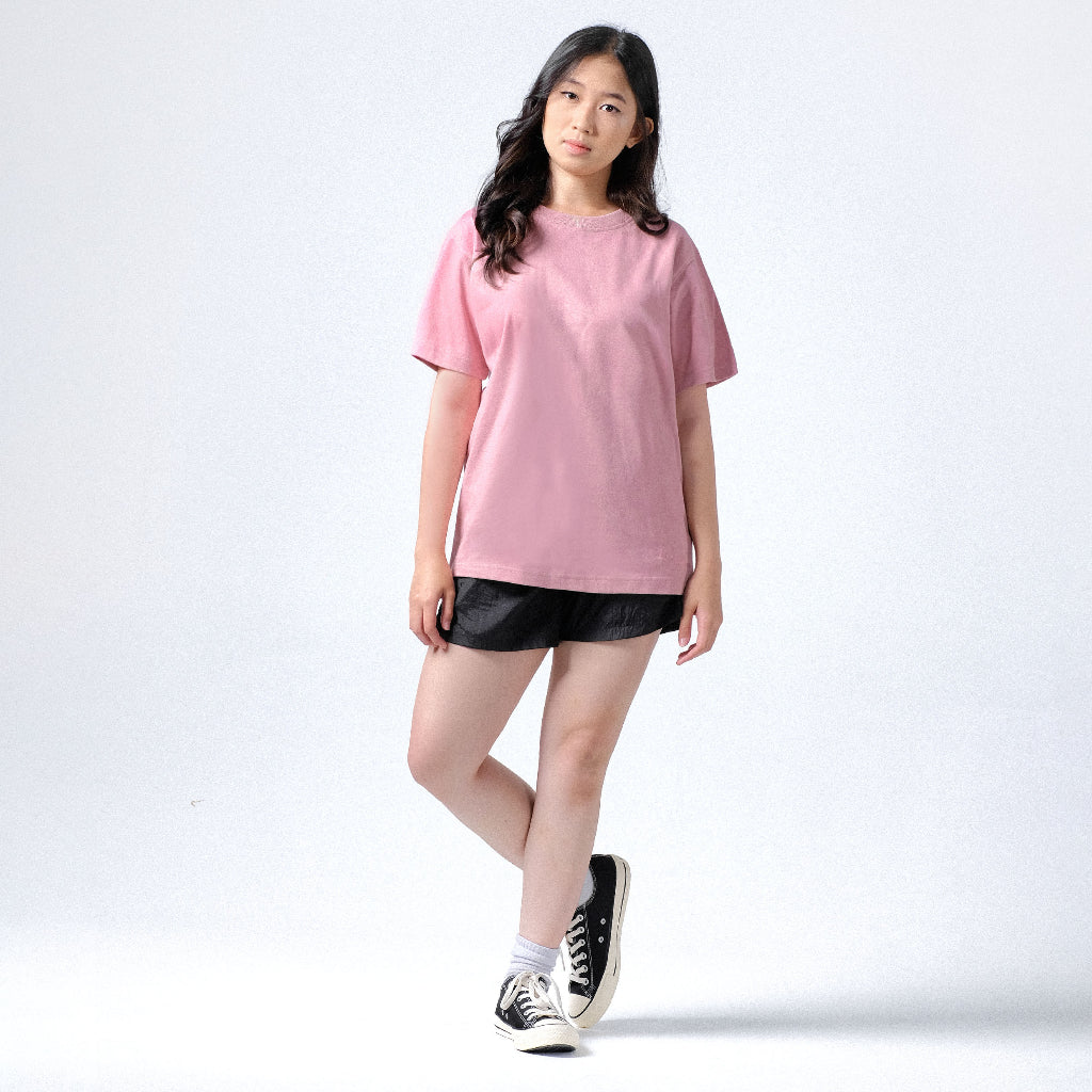 Oversized Short Tees Dusty Pink