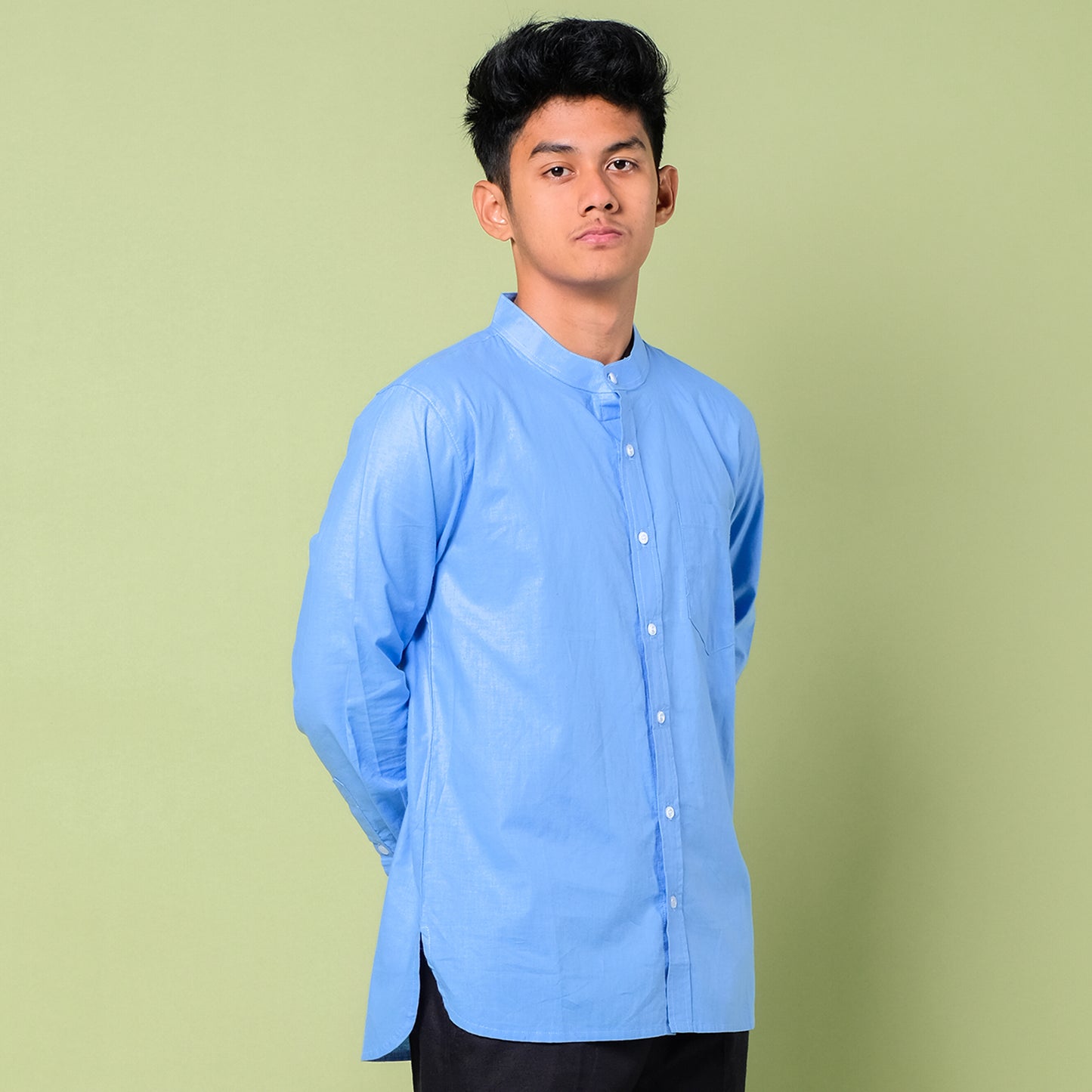 Basheer Shirt Cerulean Blue