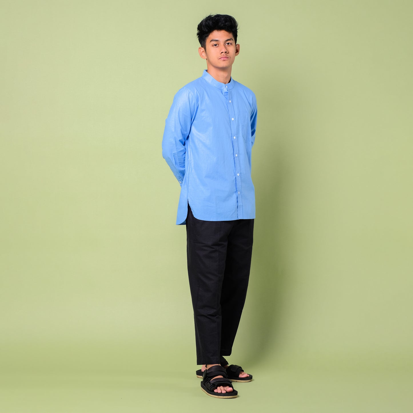 Basheer Shirt Cerulean Blue