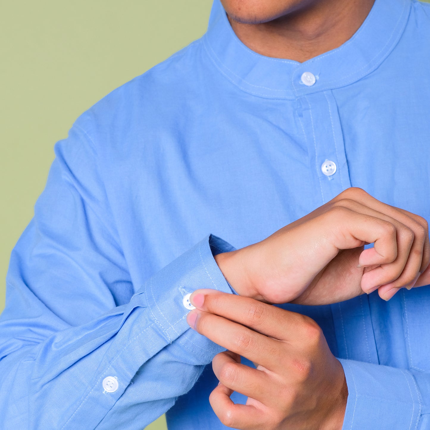 Basheer Shirt Cerulean Blue