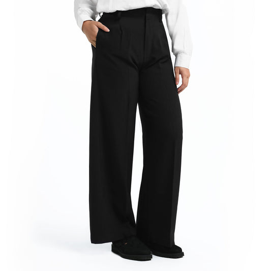 ORCA Celana Bahan Wanita Vionnet Soft Comfort Women Pants, Black