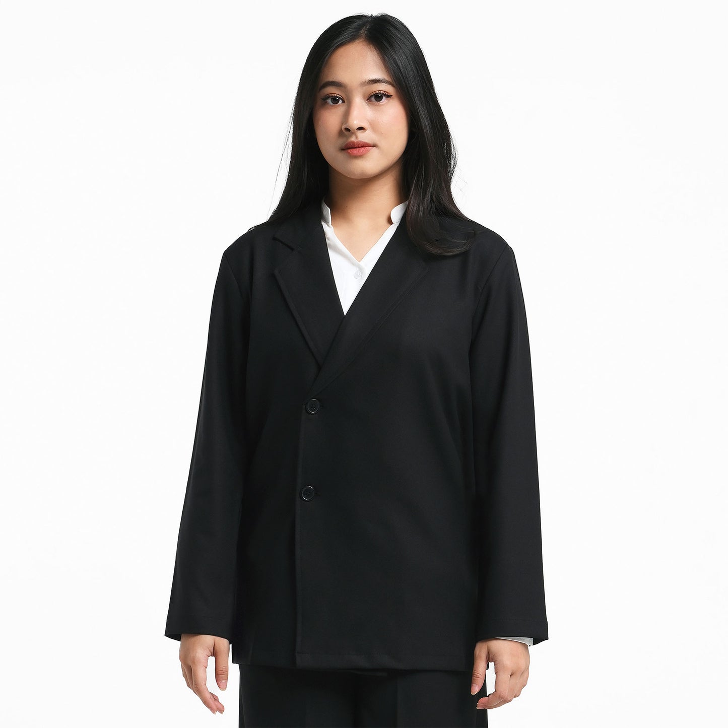 ORCA Jas Blazer Wanita Vivienne Soft Touch Women Blazer, Black