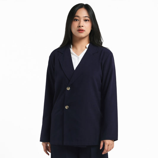 ORCA Jas Blazer Wanita Vivienne Soft Touch Women Blazer, Navy