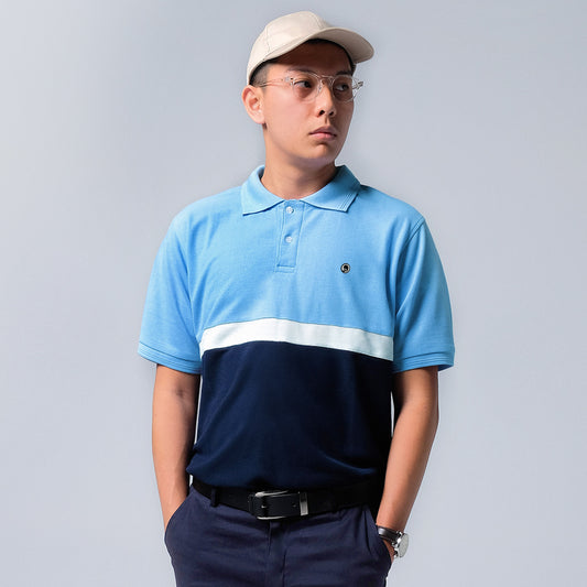 ORCA Semi Kemeja Sportique Style Polo, Blue