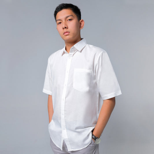 ORCA Kemeja Pendek Nifty Short Shirt Sleeved, White