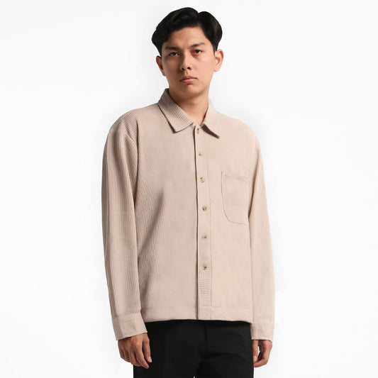 ORCA Jaket Kemeja Winston Waffle Shirt Jacket, Beige