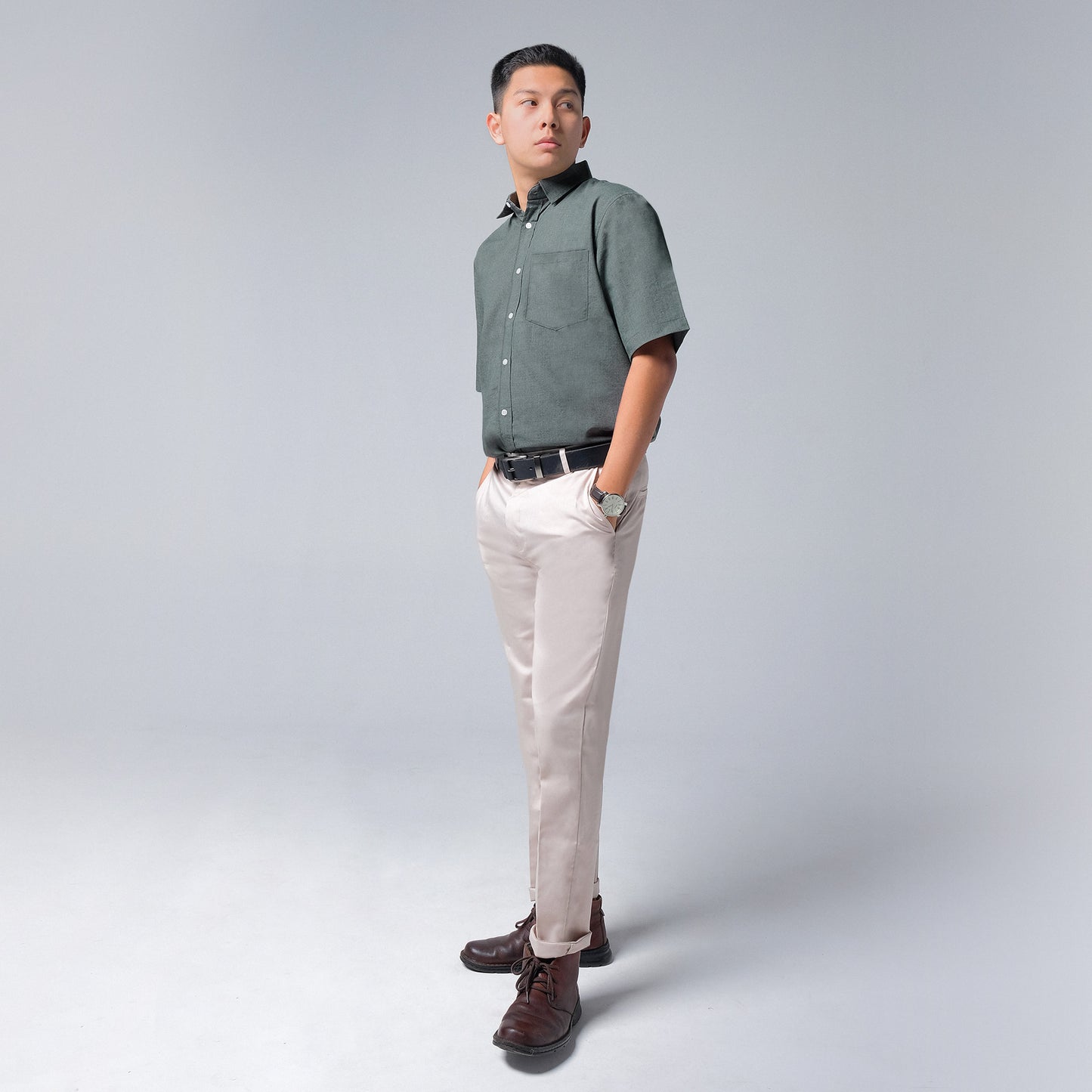 ORCA Kemeja Pendek Nifty Short Shirt Sleeved, Army