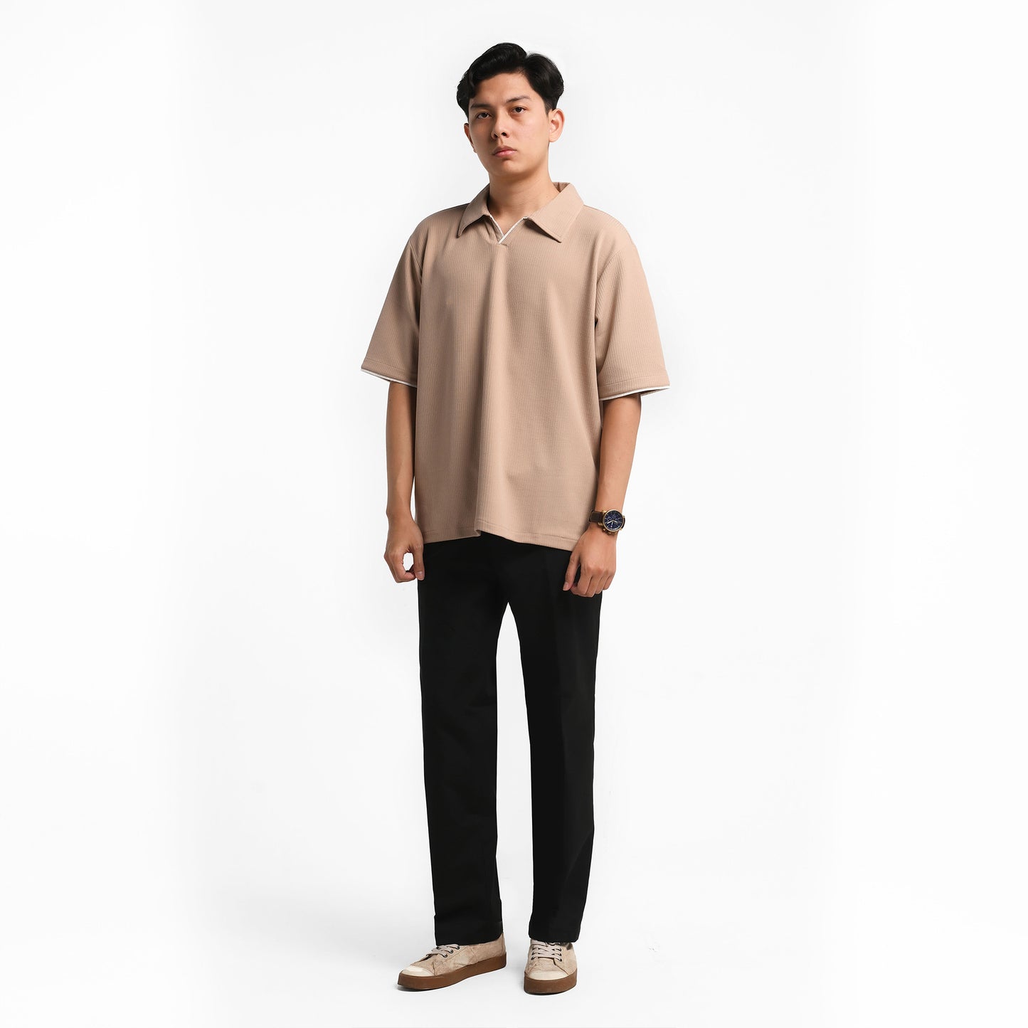 ORCA Polo Praktis Orion Classic Open Polo, Beige