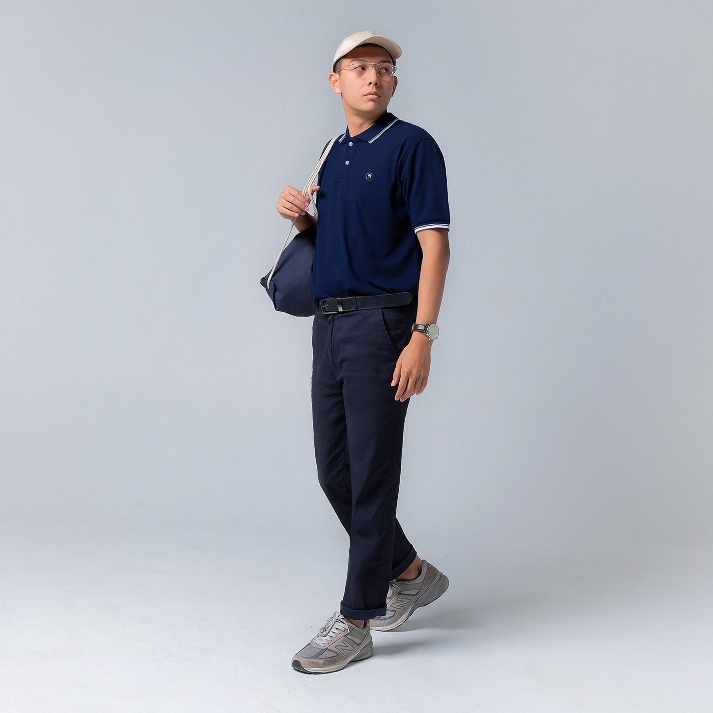 ORCA Semi Kemeja Posh Pique Polo, Navy