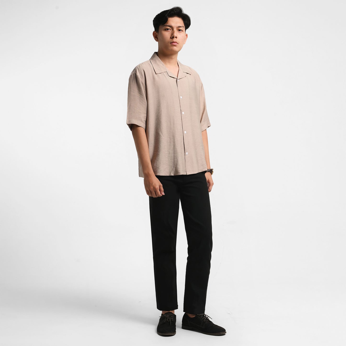 ORCA Celana Panjang Osric Refined Stretch Chino Pants, Black