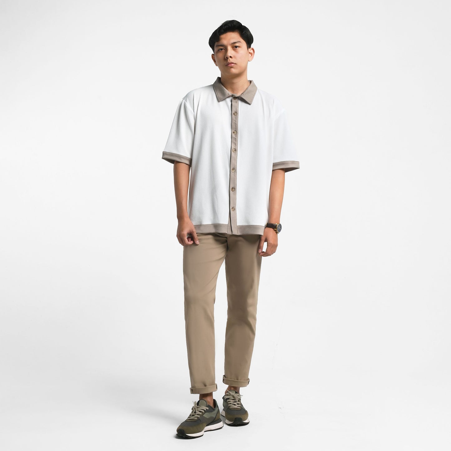 ORCA Celana Panjang Osric Refined Stretch Chino Pants, Khaki