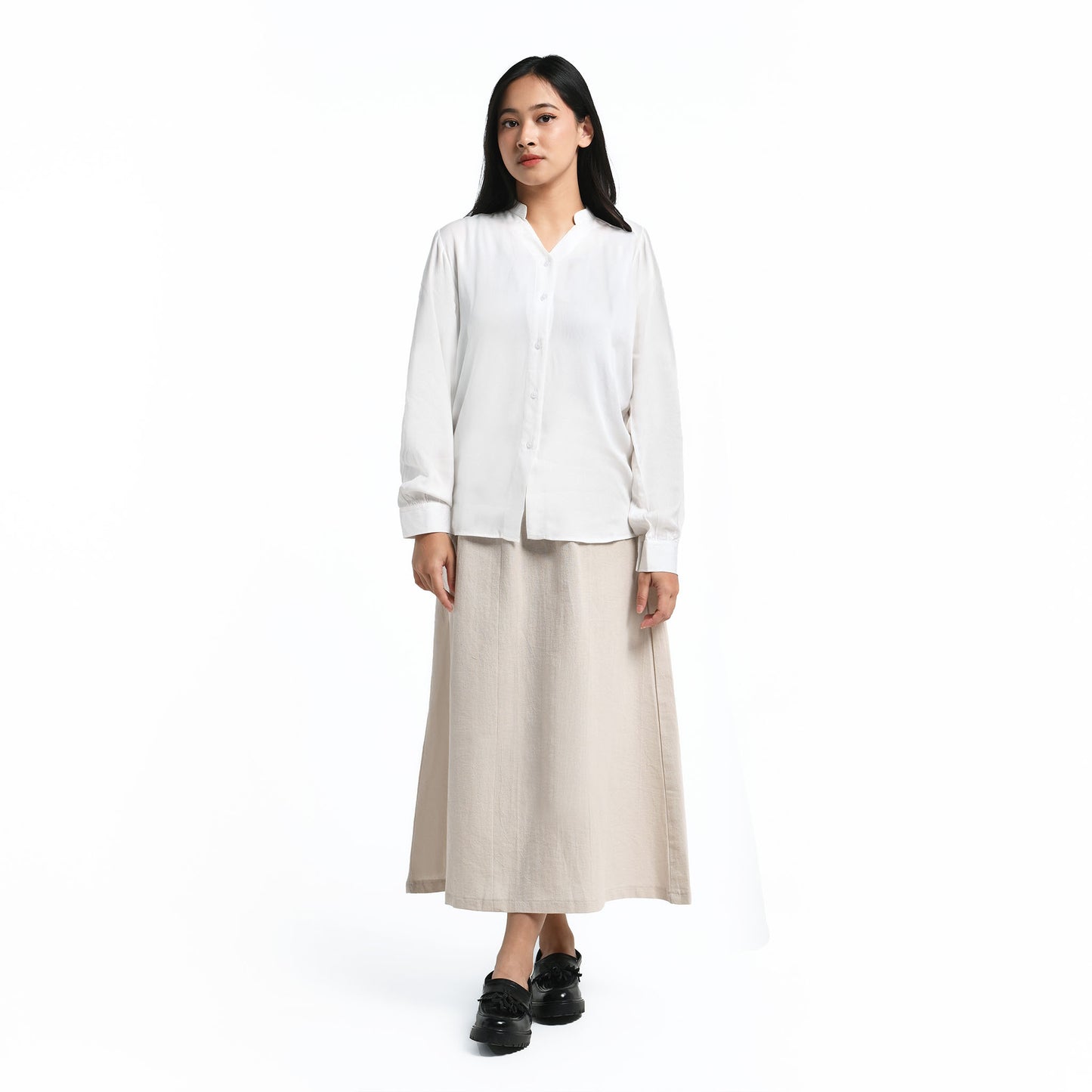 ORCA Kemeja Blus Wanita Rosalie Women Comfort Blouse,White