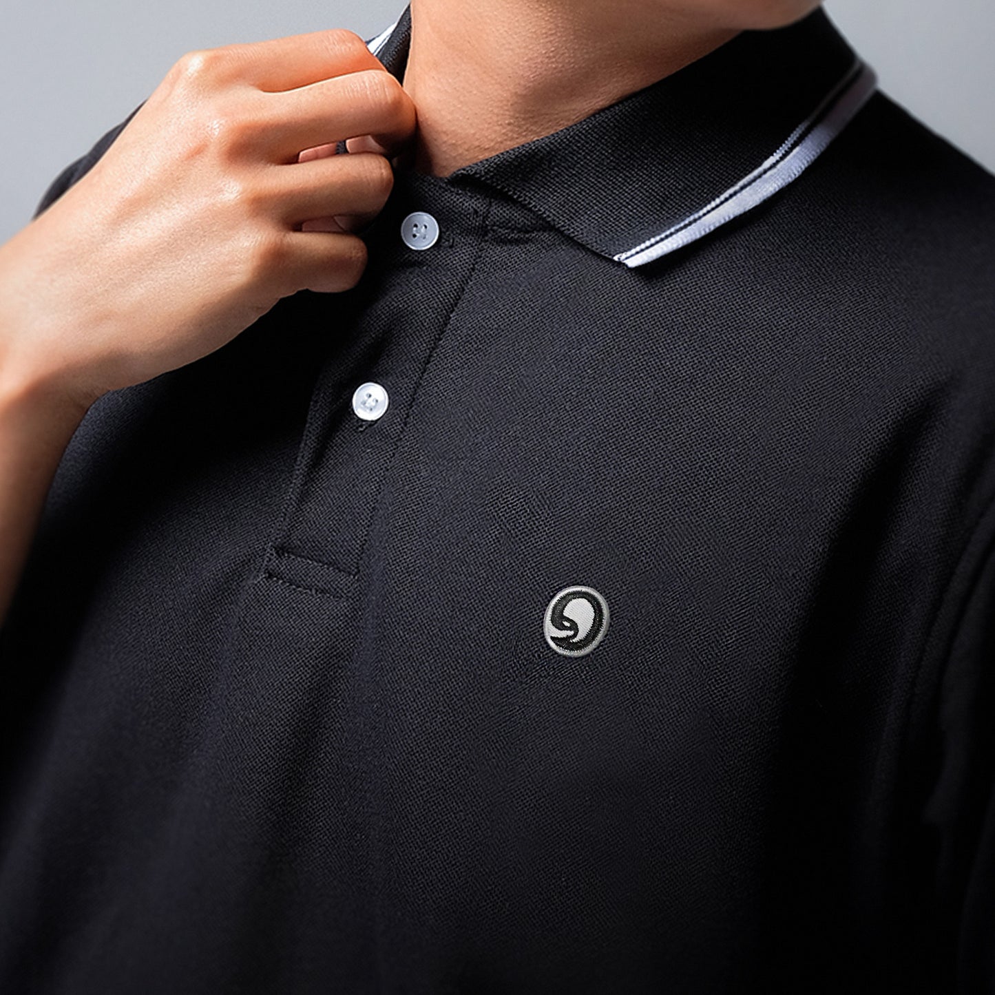ORCA Semi Kemeja Posh Pique Polo, Black