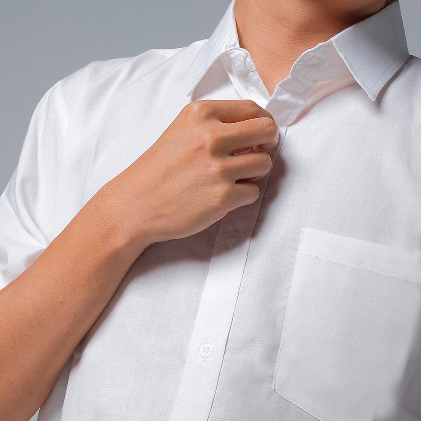 ORCA Kemeja Pendek Nifty Short Shirt Sleeved, White