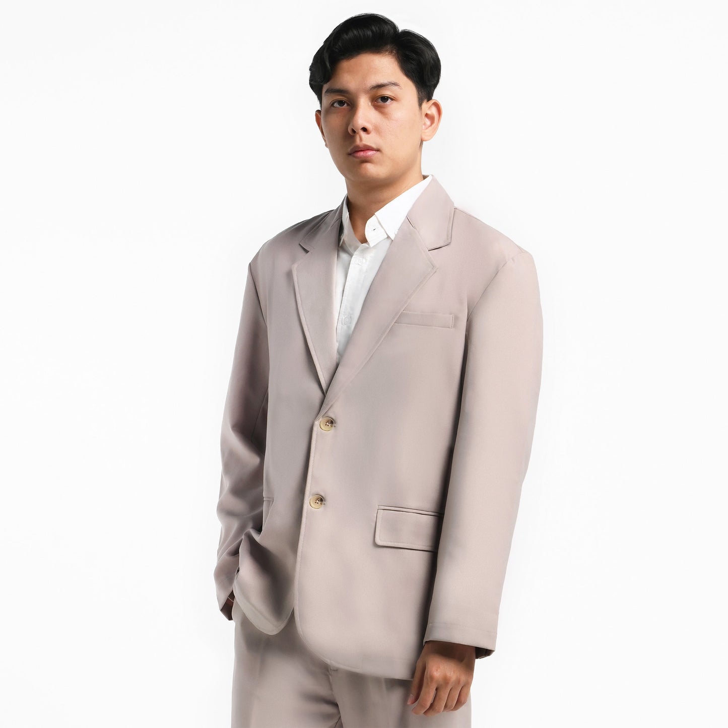 ORCA Jas Blazer Pria Beckett Soft Touch Men Blazer, Beige