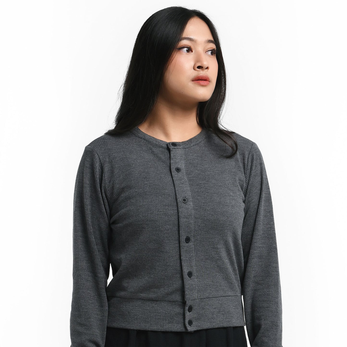 ORCA Kardigan Wanita Jovetta Women Soft Knit Cardigan, Black