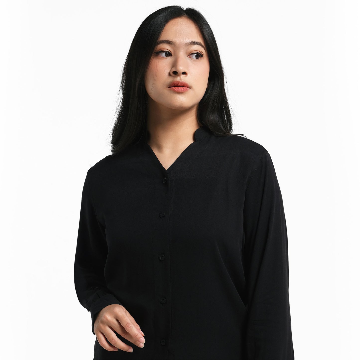ORCA Kemeja Blus Wanita Rosalie Women Comfort Blouse, Black