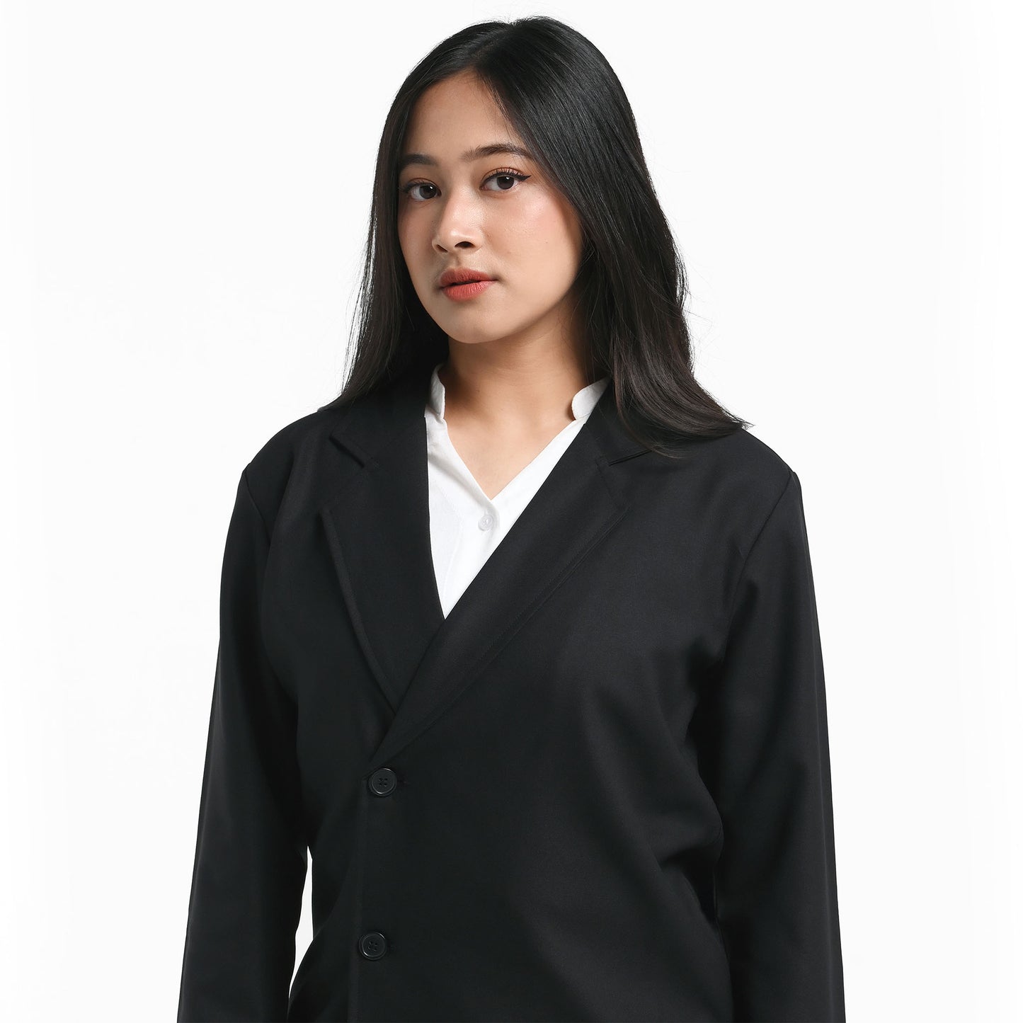 ORCA Jas Blazer Wanita Vivienne Soft Touch Women Blazer, Black