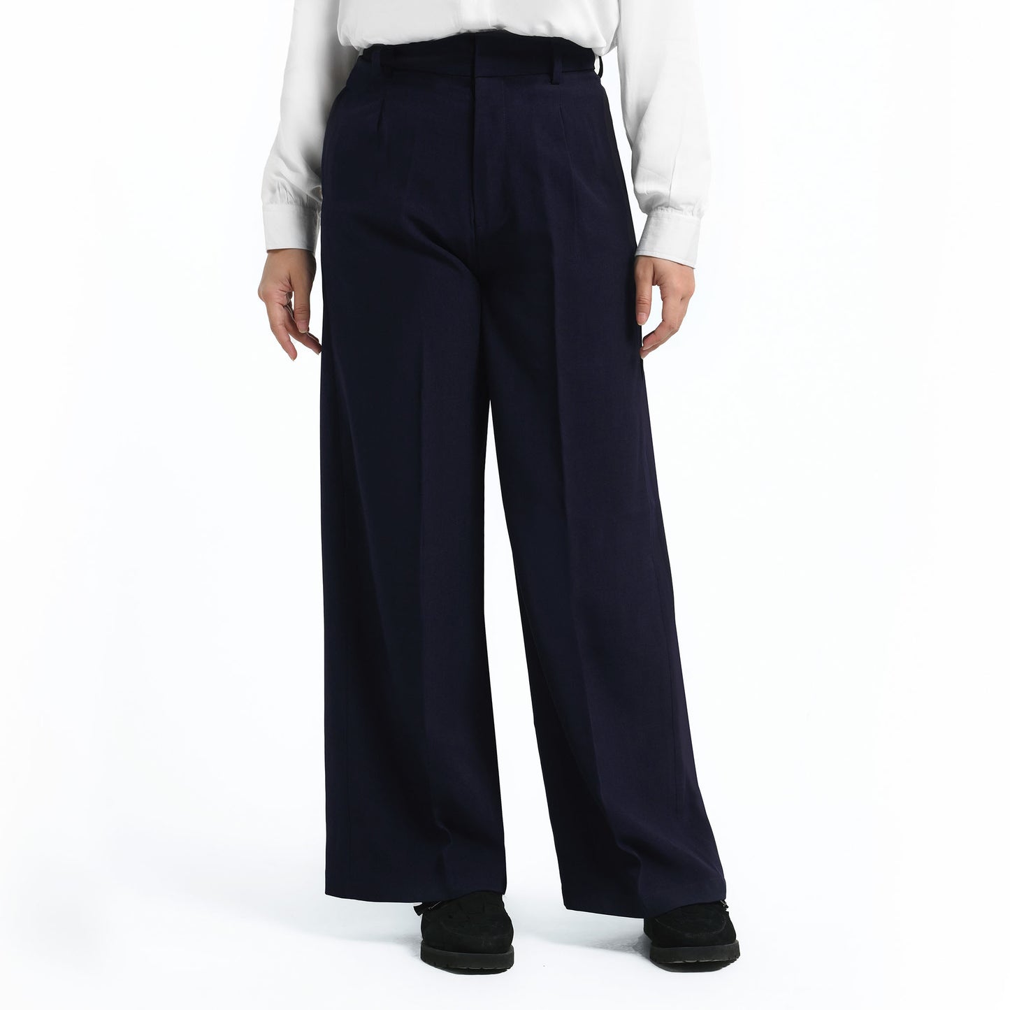 ORCA Celana Bahan Wanita Vionnet Soft Comfort Women Pants, Navy