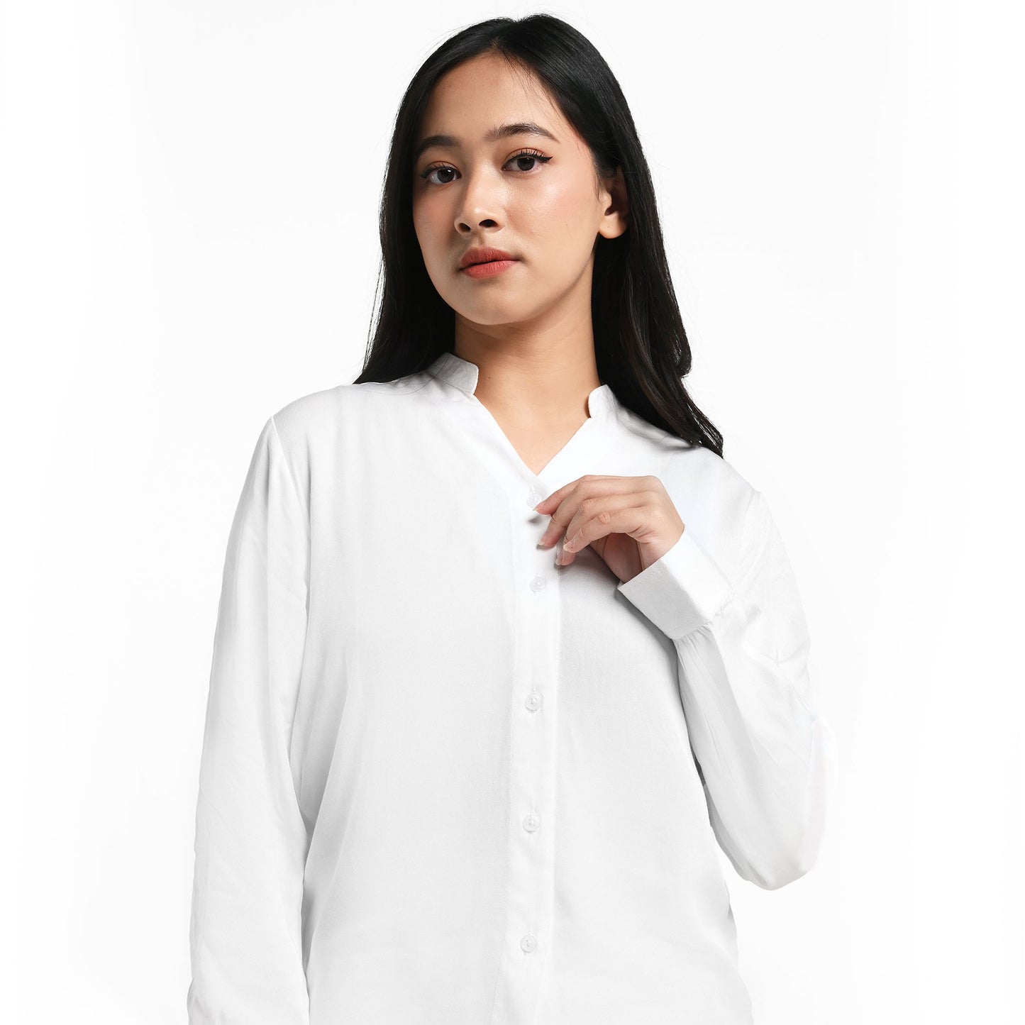 ORCA Kemeja Blus Wanita Rosalie Women Comfort Blouse,White