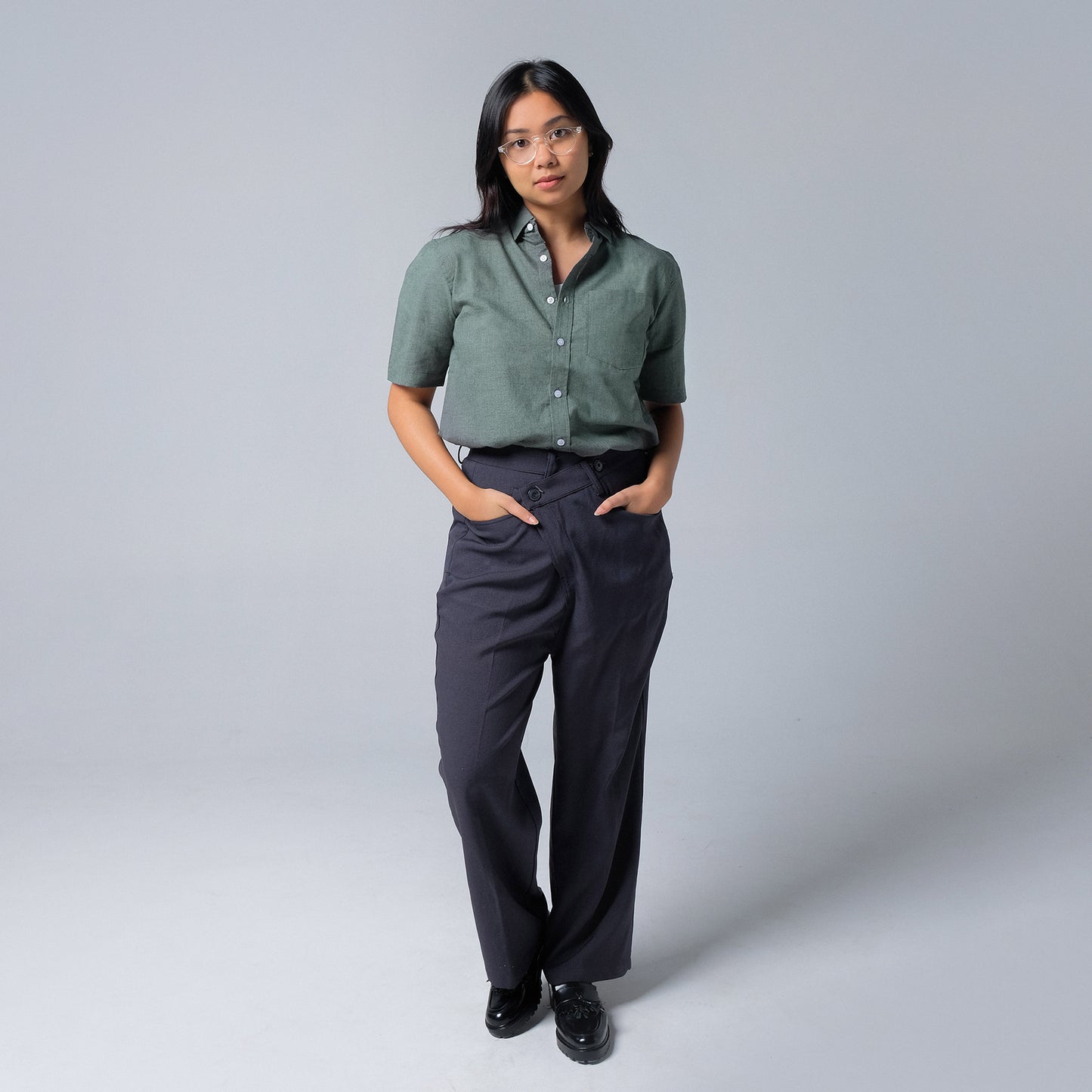 ORCA Kemeja Pendek Nifty Short Shirt Sleeved, Army