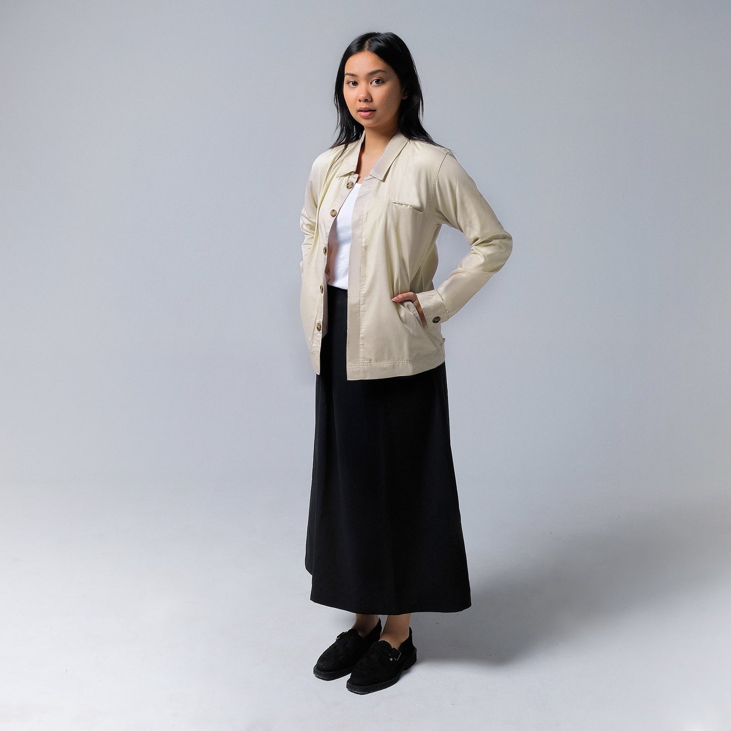 ORCA Jaket Kancing Ascot Light Jacket, Beige