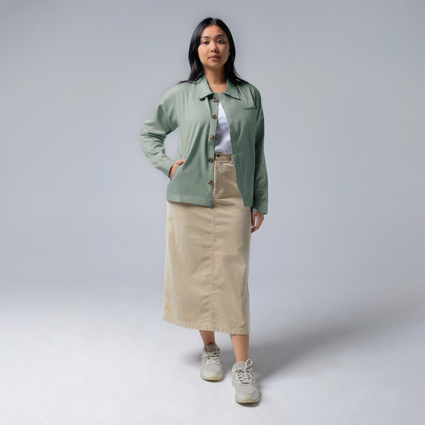 ORCA Jaket Kancing Ascot Light Jacket, Sage