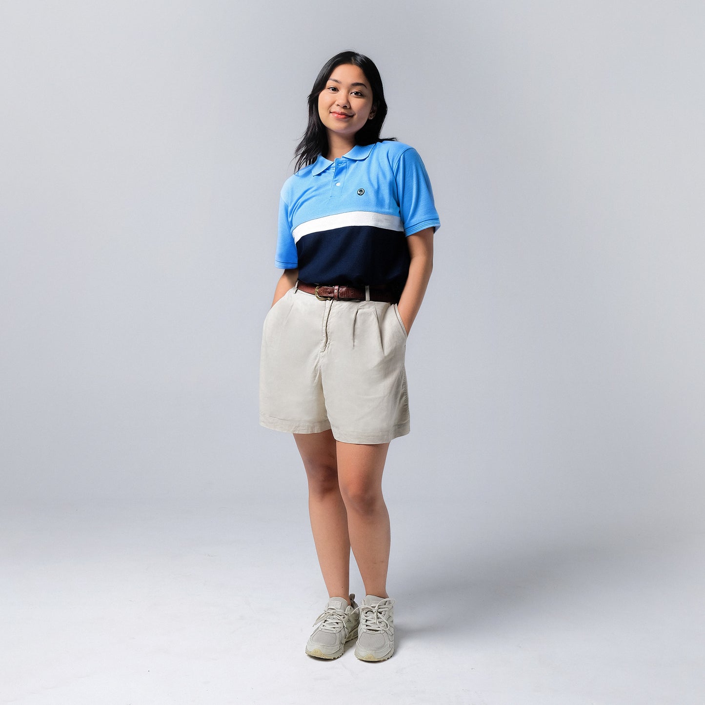 ORCA Semi Kemeja Sportique Style Polo, Blue