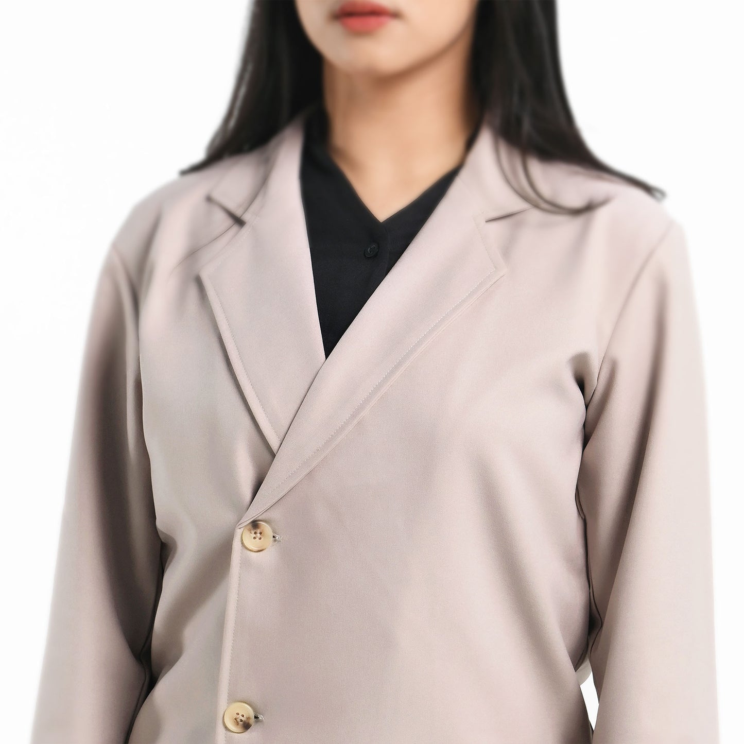 ORCA Jas Blazer Wanita Vivienne Soft Touch Women Blazer, Beige