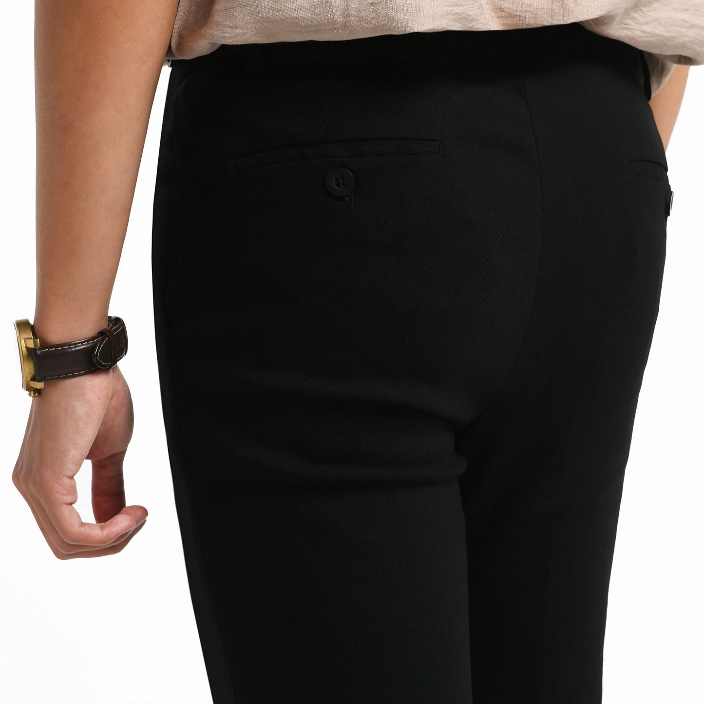 ORCA Celana Panjang Osric Refined Stretch Chino Pants, Black