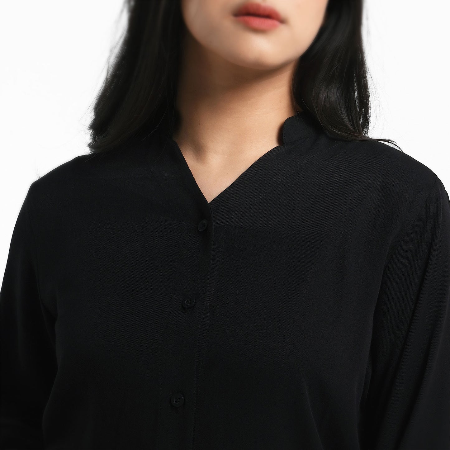 ORCA Kemeja Blus Wanita Rosalie Women Comfort Blouse, Black