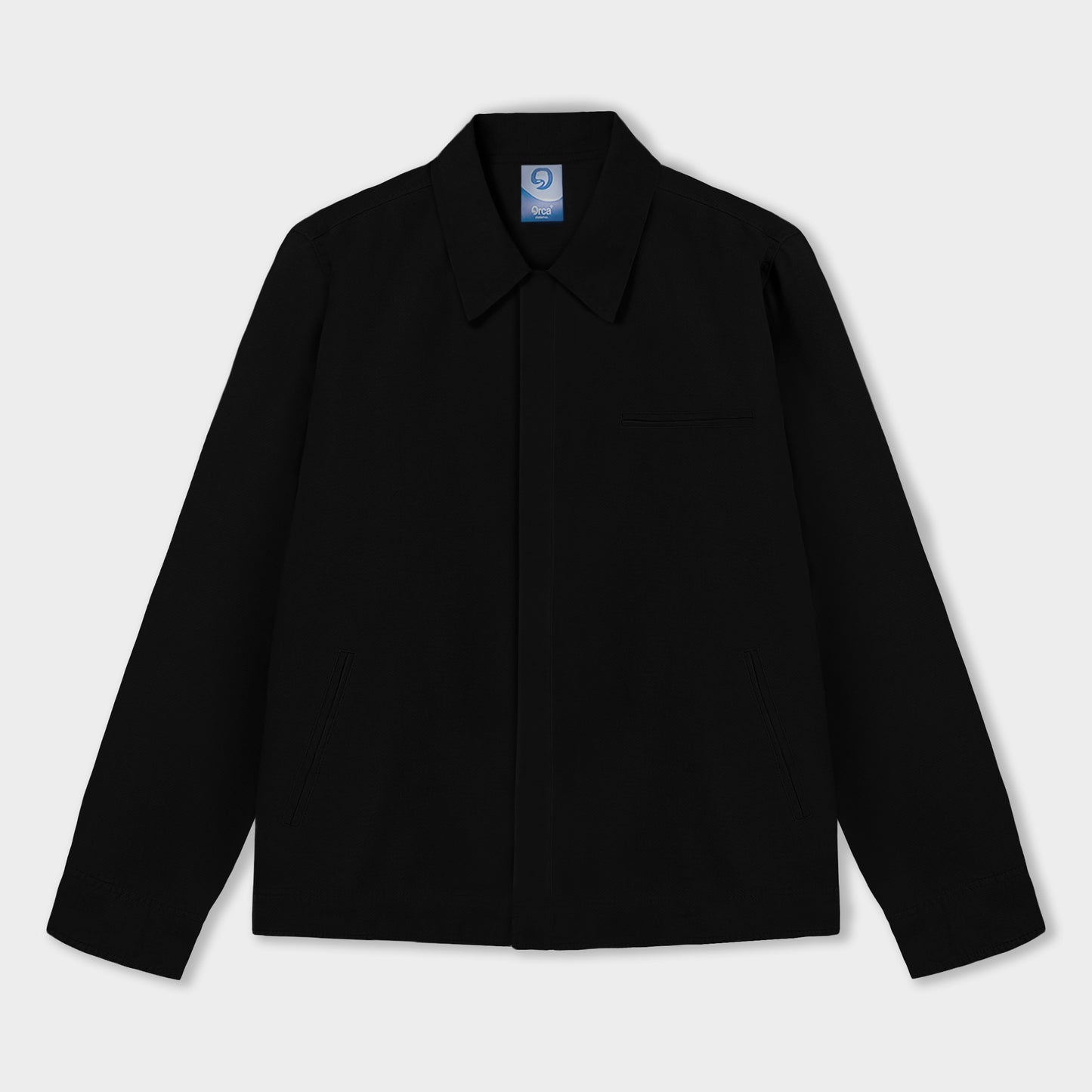 ORCA Jaket Kancing Ascot Light Jacket, Black