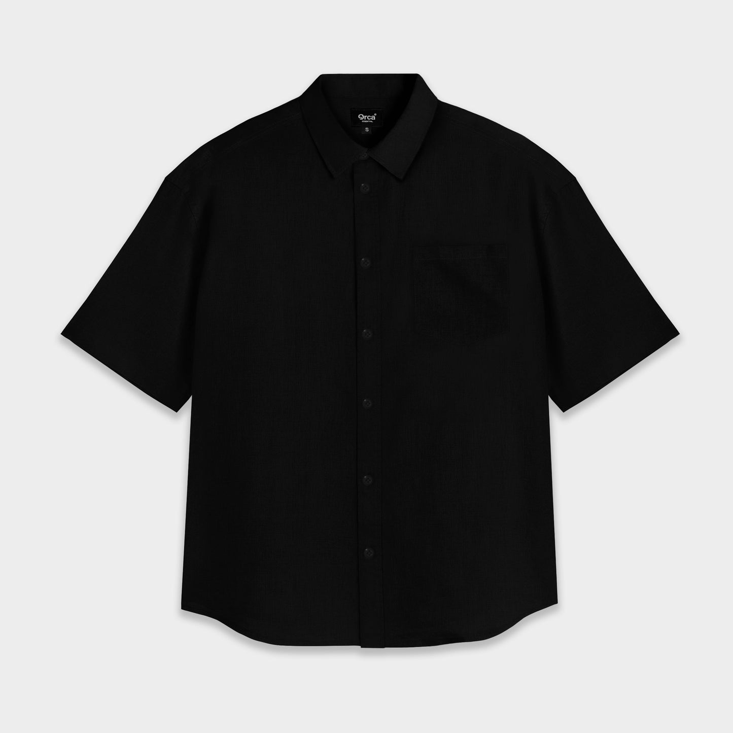 ORCA Kemeja Pendek Nifty Short Shirt Sleeved, Black