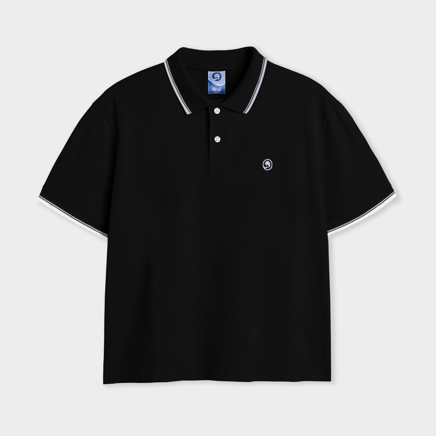 ORCA Semi Kemeja Posh Pique Polo, Black