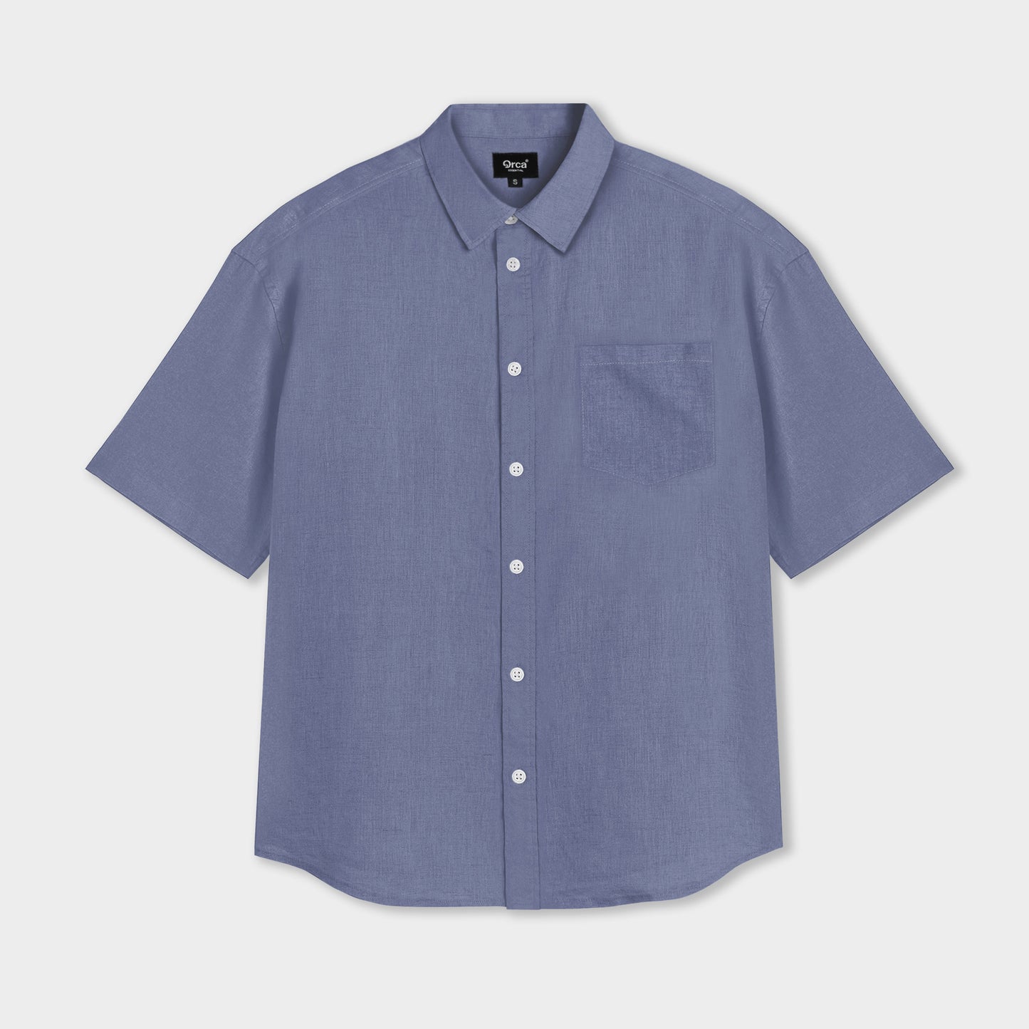 ORCA Kemeja Pendek Nifty Short Shirt Sleeved, Grey