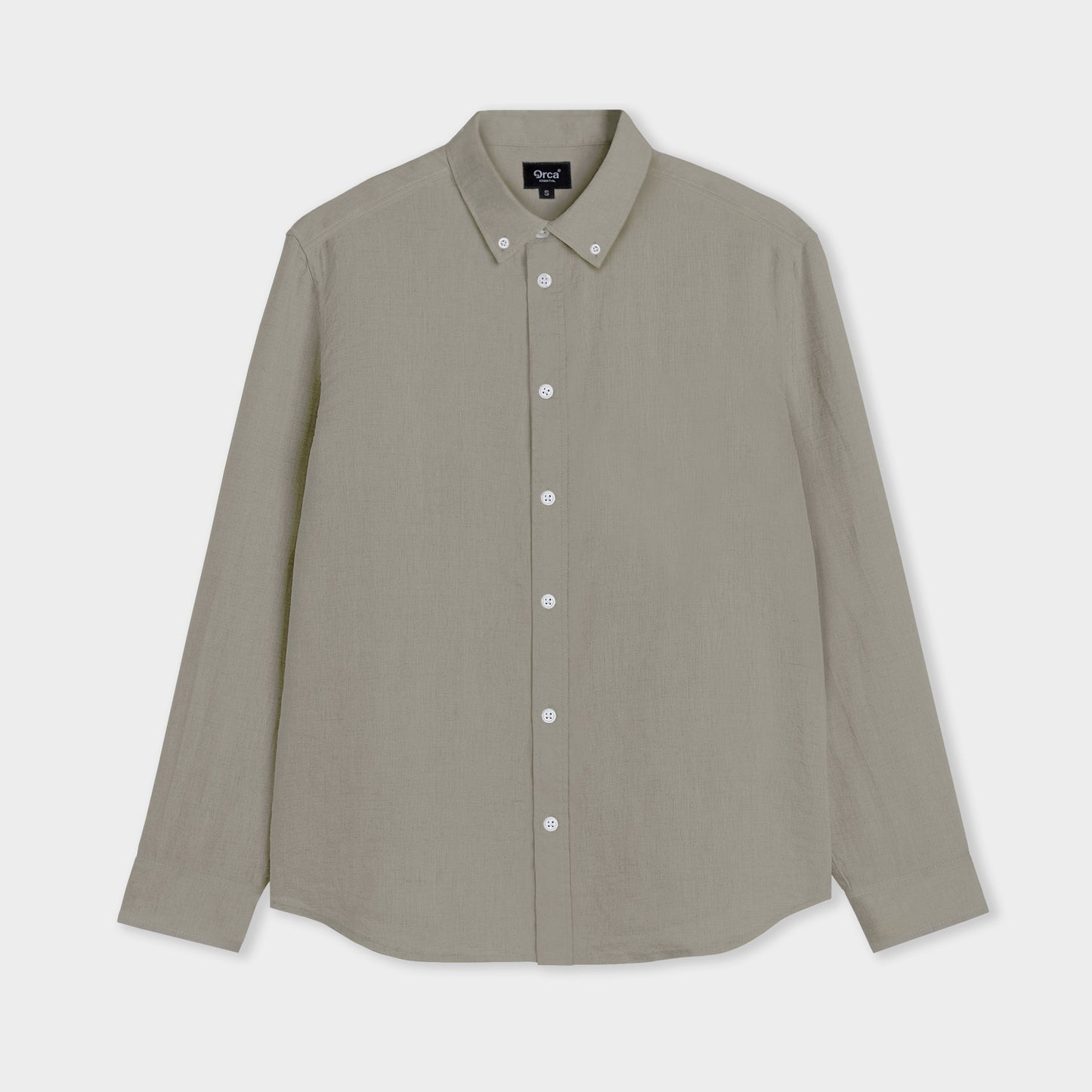 ORCA Kemeja Lengan Panjang Nova Basic Shirt, Olive Brown
