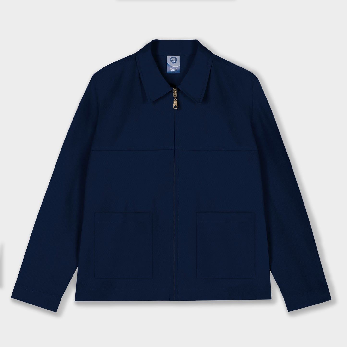 ORCA Outer Ritsleting Simplistic Zipper Jacket, Navy