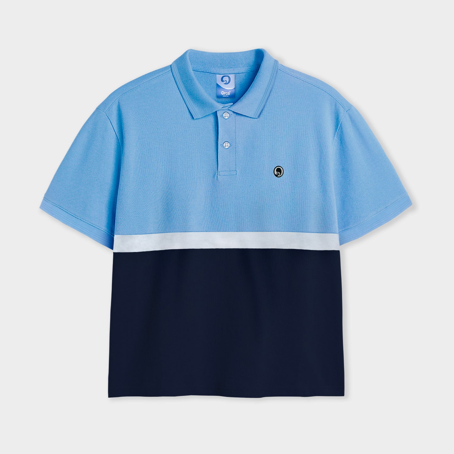 ORCA Semi Kemeja Sportique Style Polo, Blue