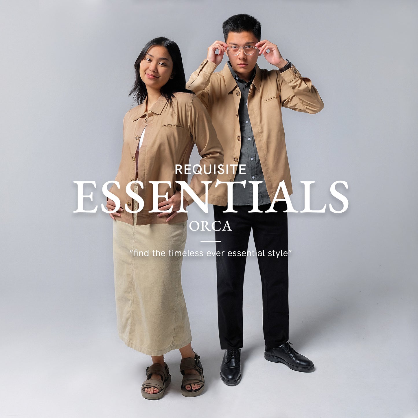 ORCA Jaket Kancing Ascot Light Jacket, Hazel