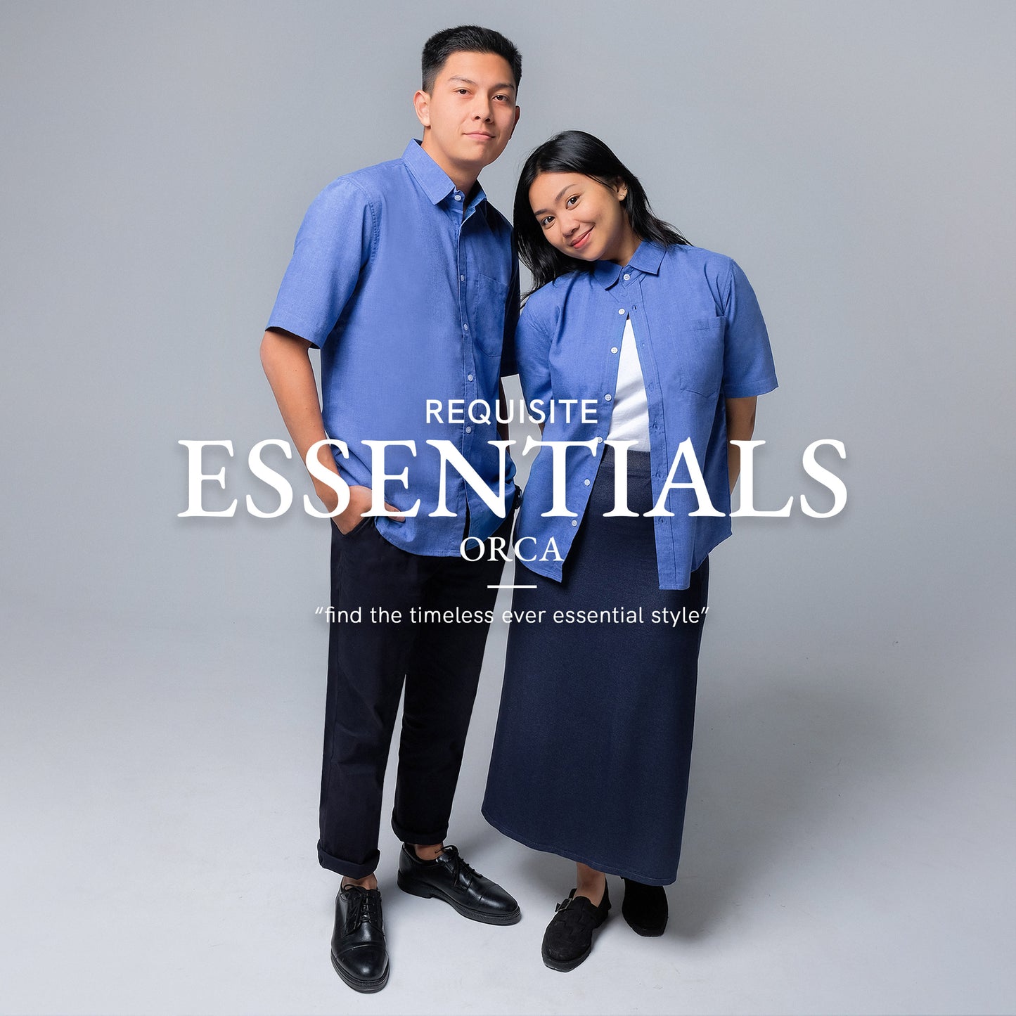 ORCA Kemeja Pendek Nifty Short Shirt Sleeved, Navy
