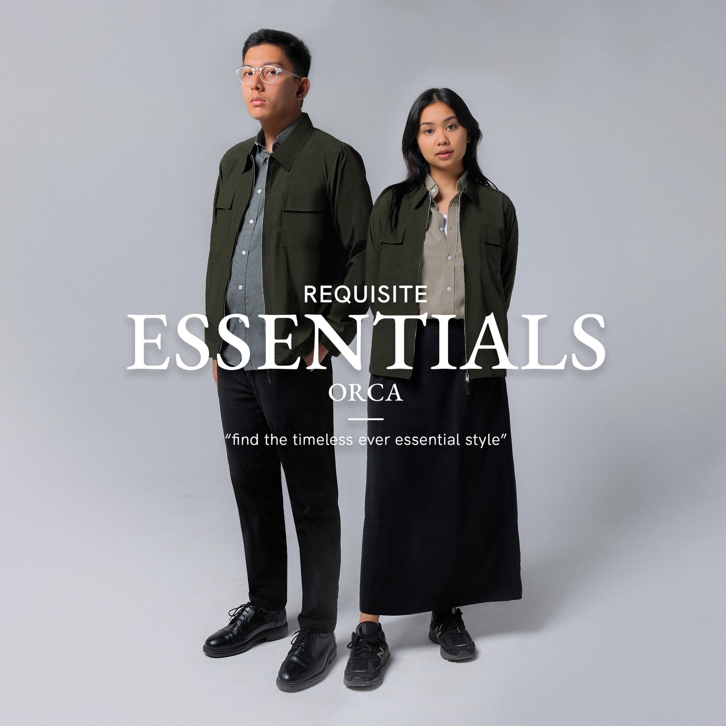 ORCA Outer Praktis Savile Crinkle Outershirt, Olive