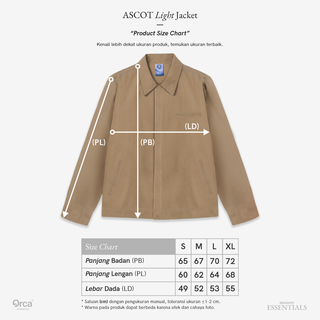 ORCA Jaket Kancing Ascot Light Jacket, Hazel
