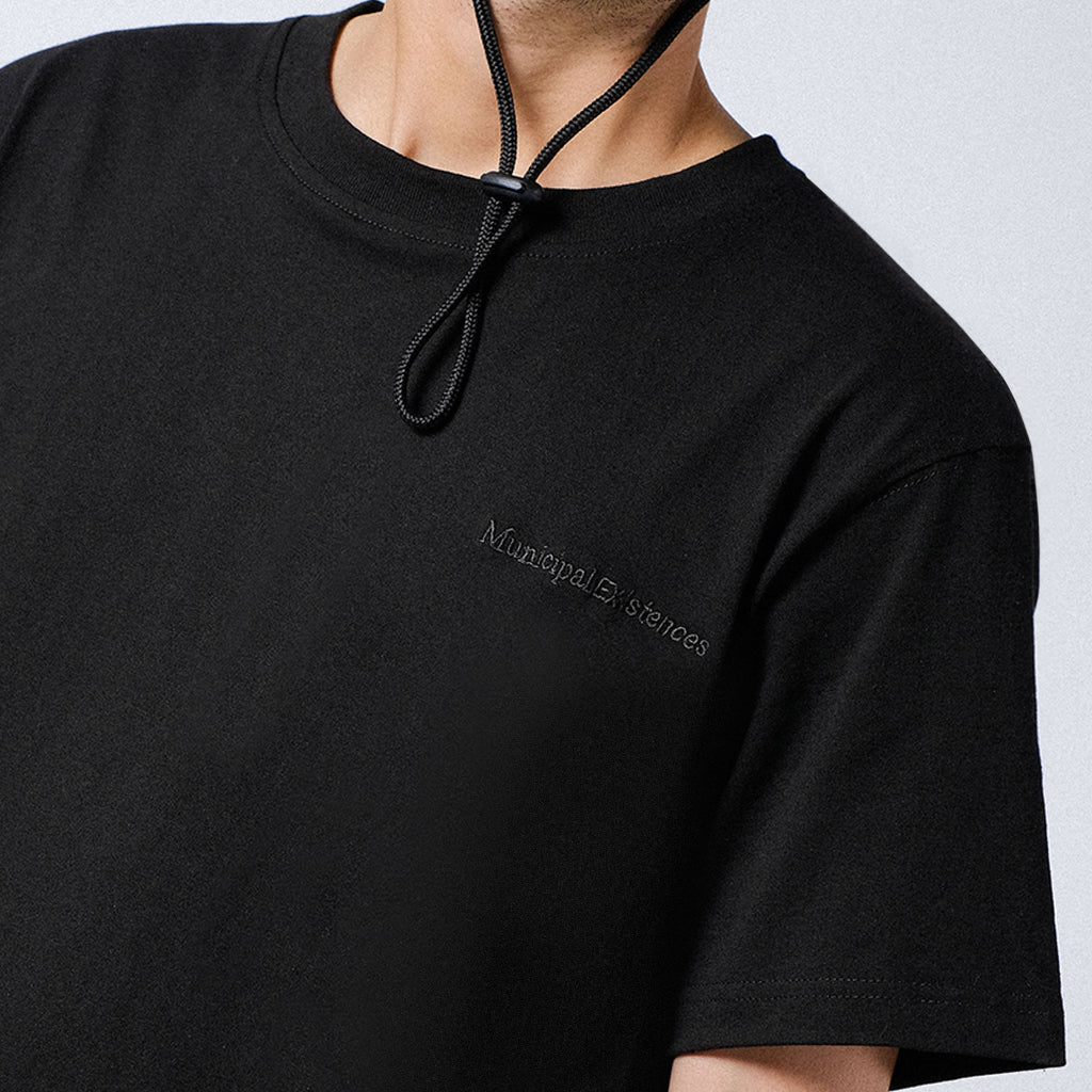 Oversized Short Tees Black