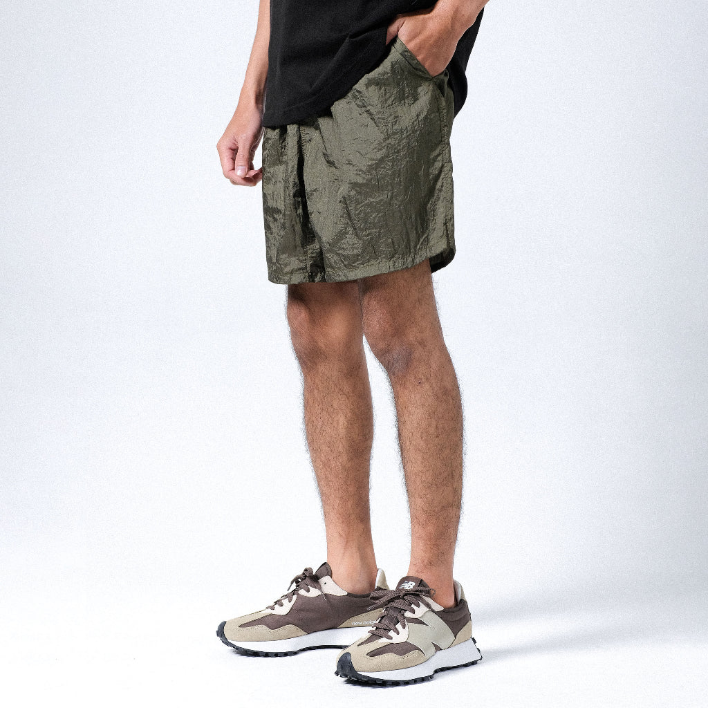 Boardshort Crinkle Pants Olive